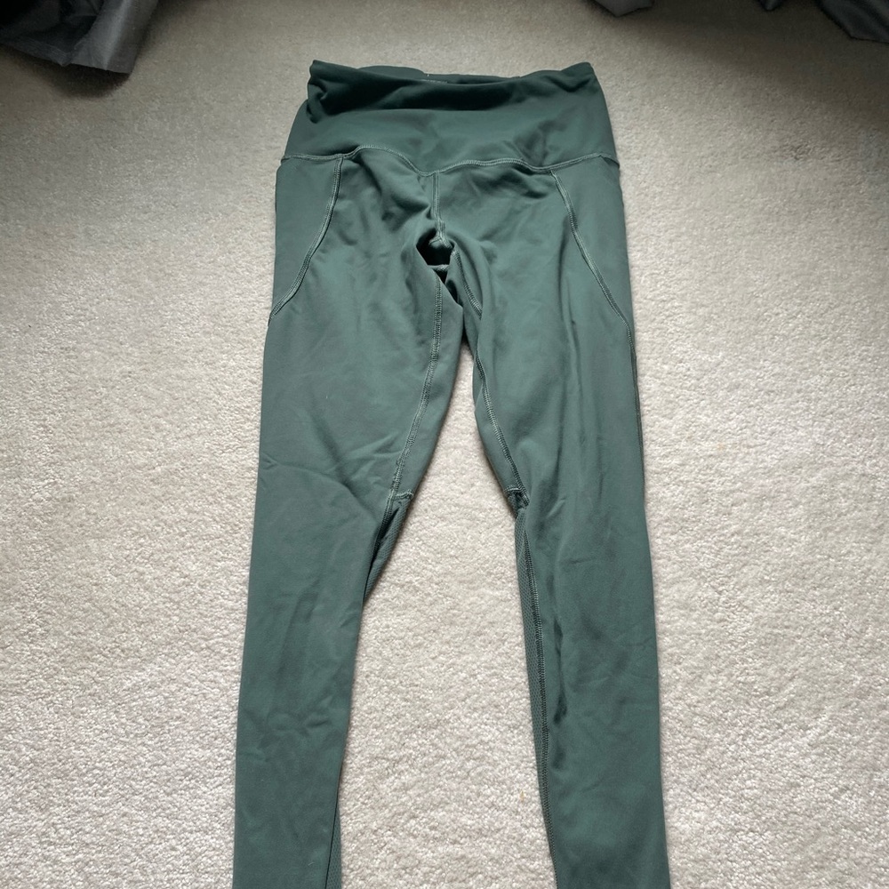 Green mesh leggings